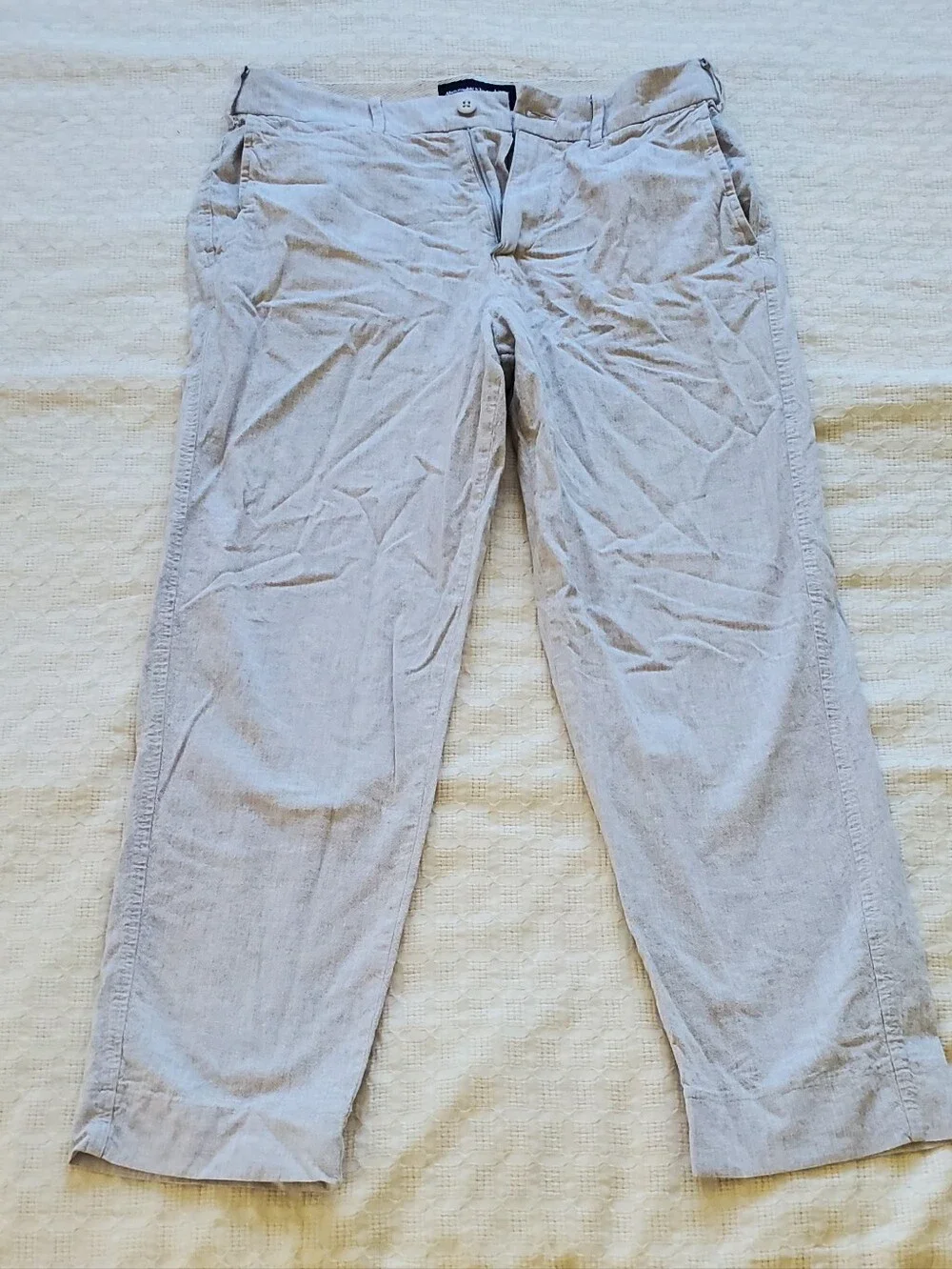 Abercrombie & Fitch Loose Linen Blend Pants